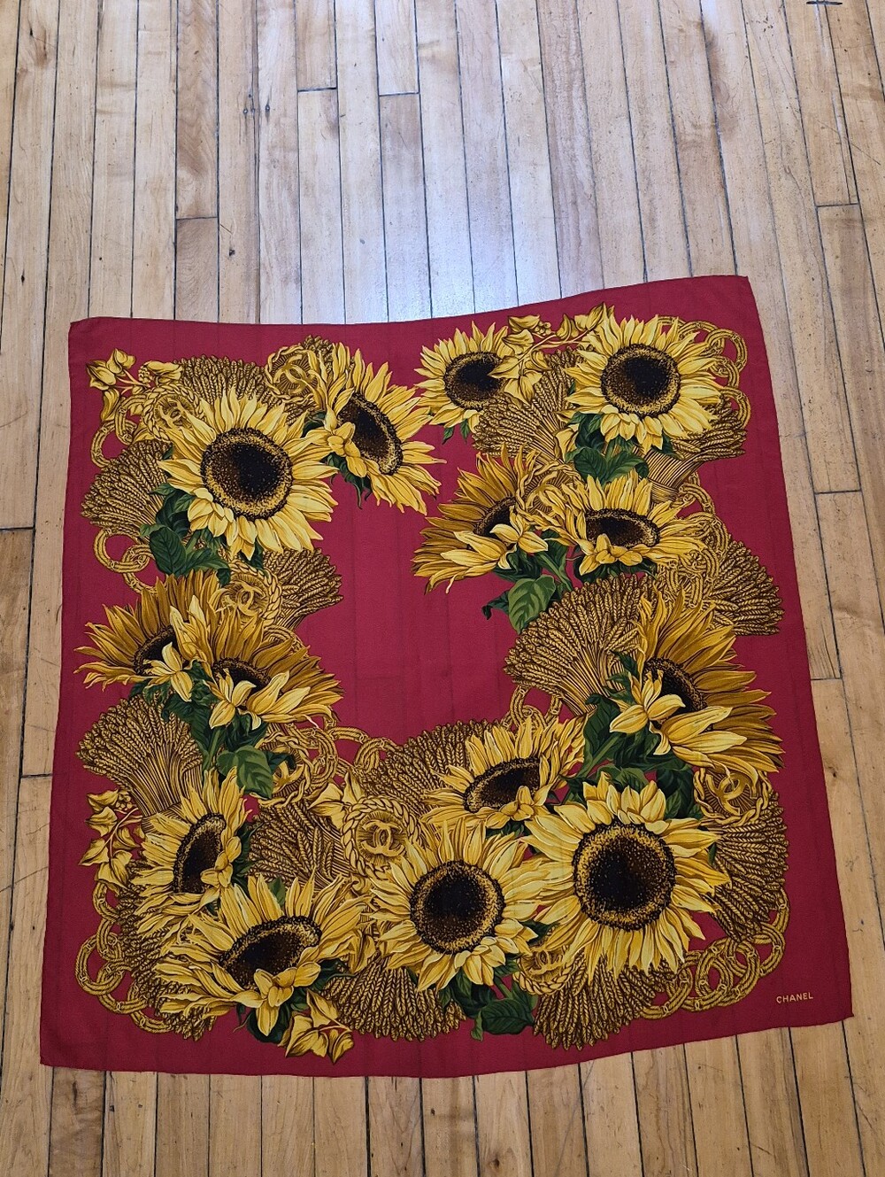 CHANEL Vintage Silk Scarf